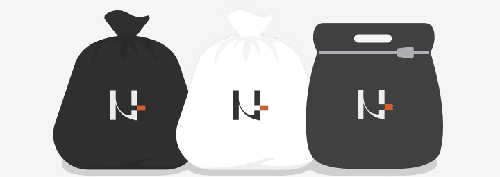 혼합쓰레기·헌옷·밀봉 비닐 봉투 3종